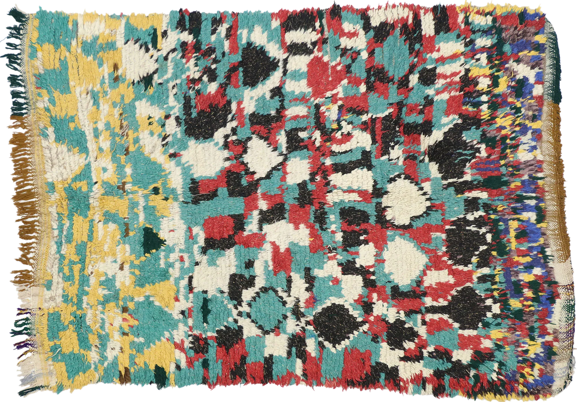 4'4" x 5'6" Vintage Moroccan Rug