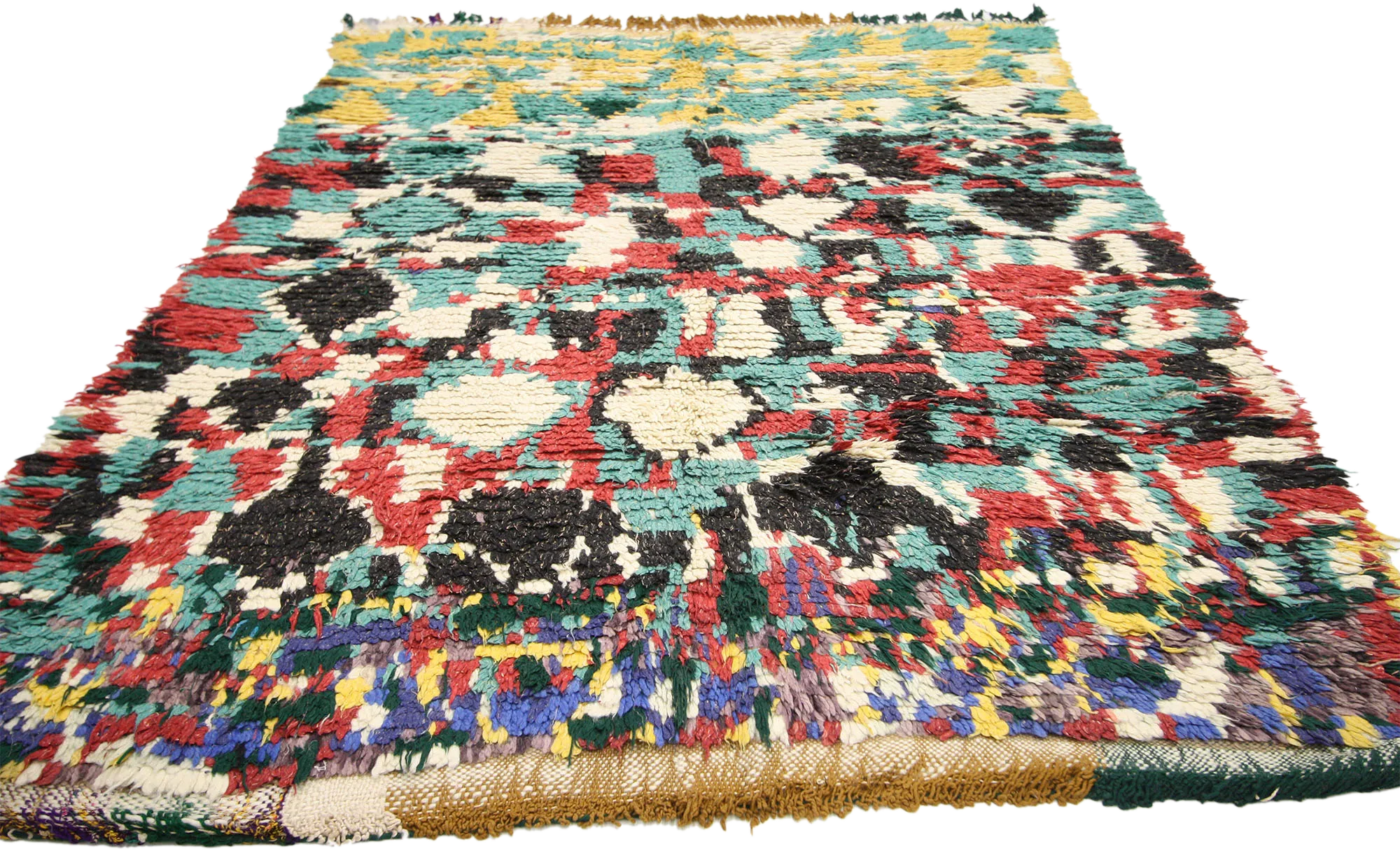 4'4" x 5'6" Vintage Moroccan Rug