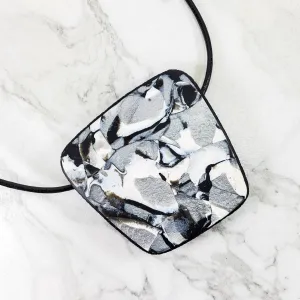 Abstract Square Pendant - Calacatta