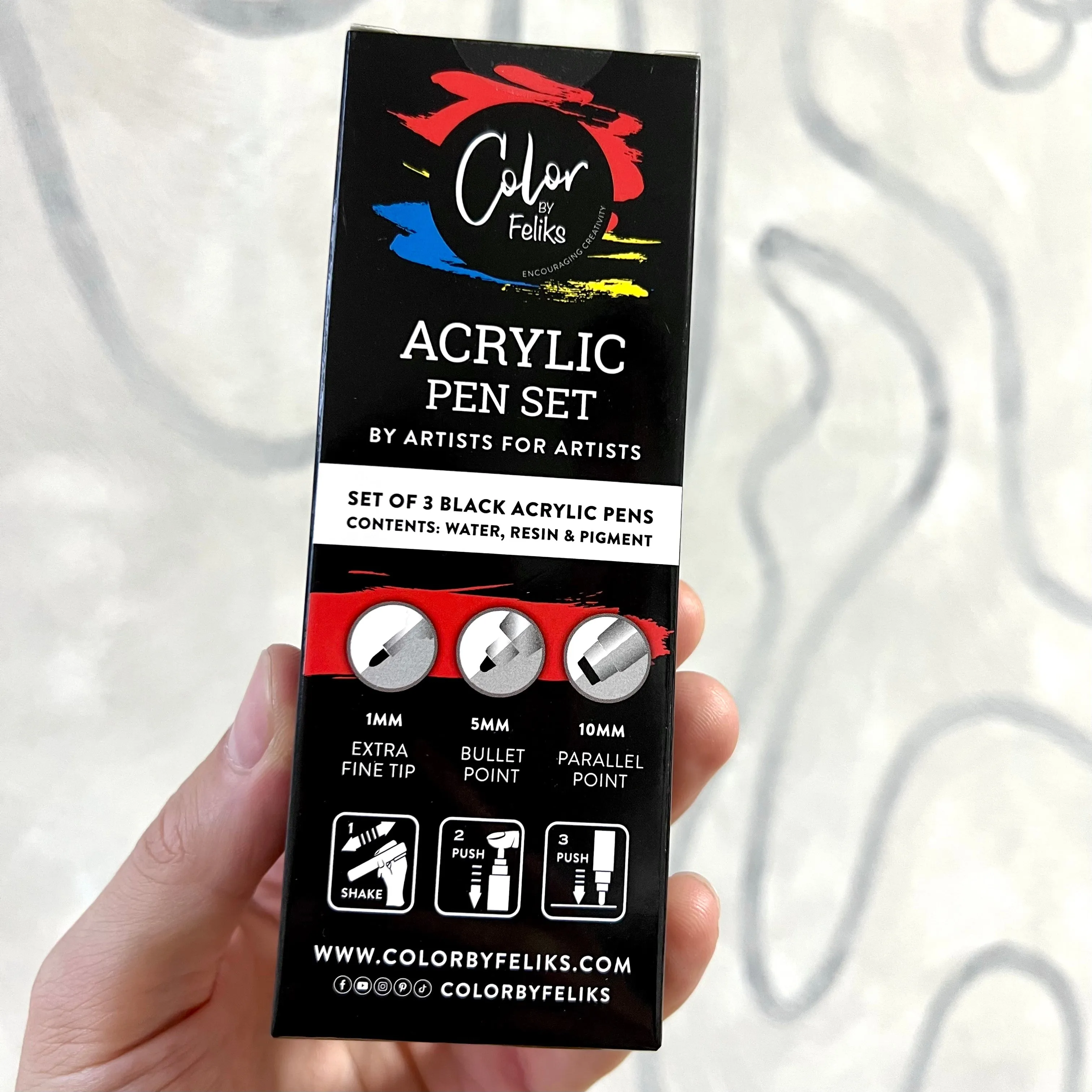 Acrylic Paint Pens (Set of 3)