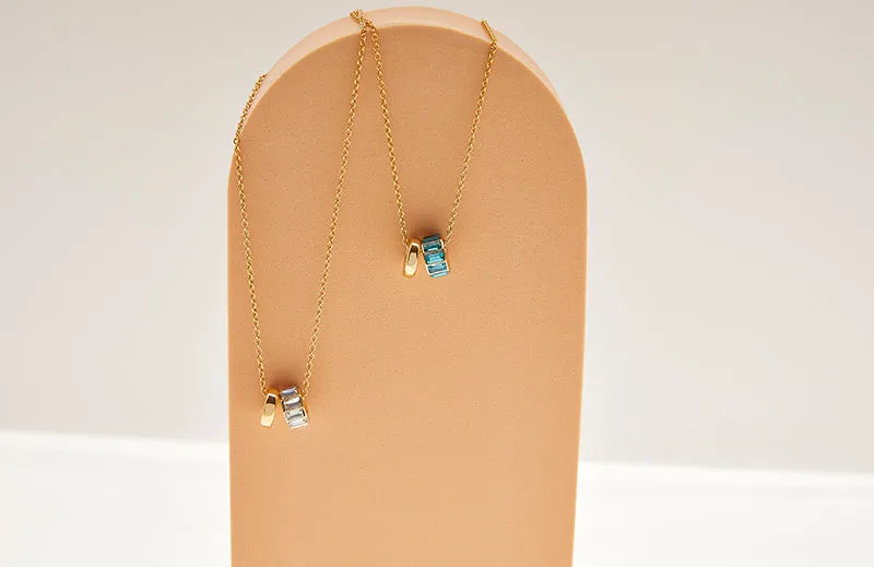 Ada Necklace in Blue/Gold