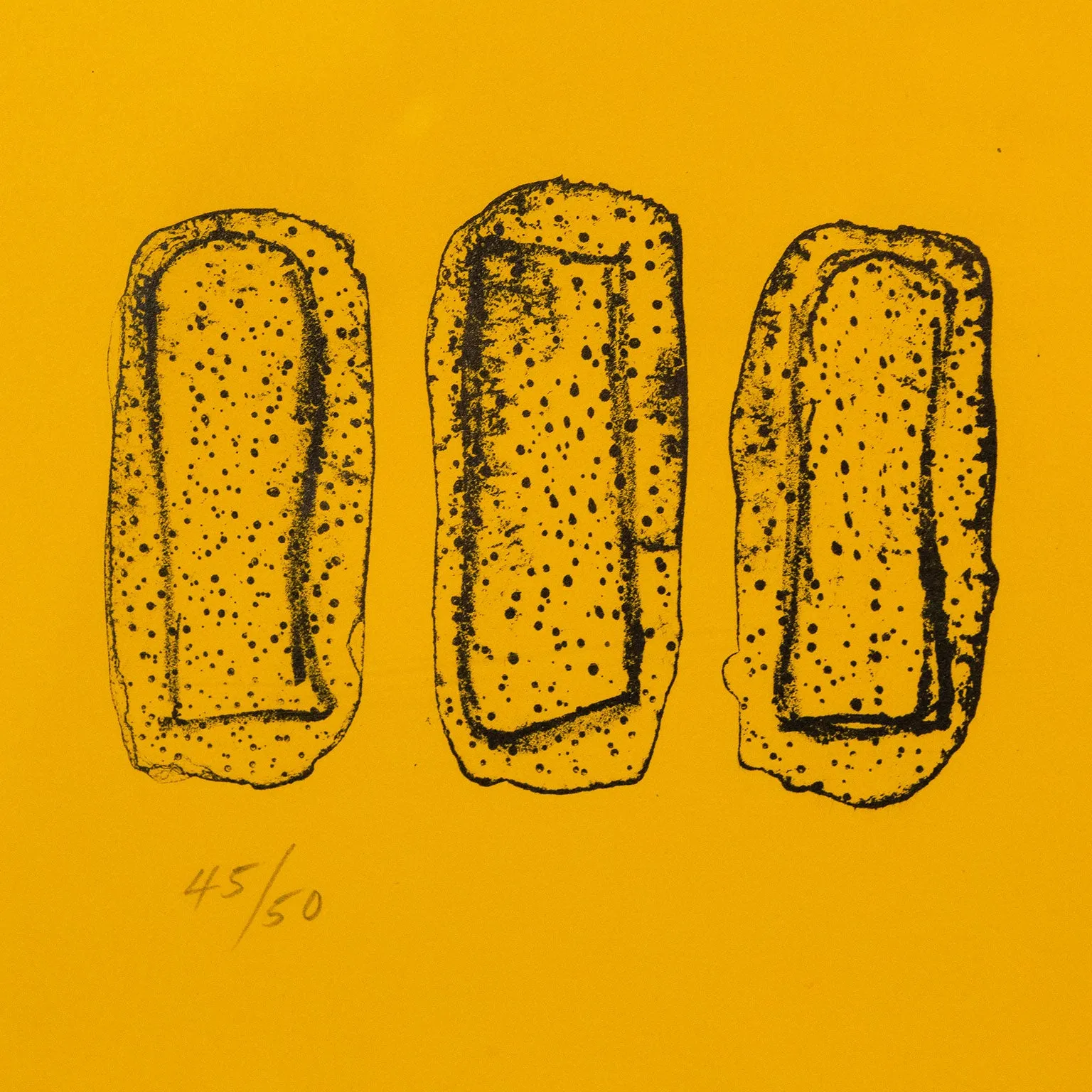 ADOLPH GOTTLIEB “CHROME YELLOW” 1966