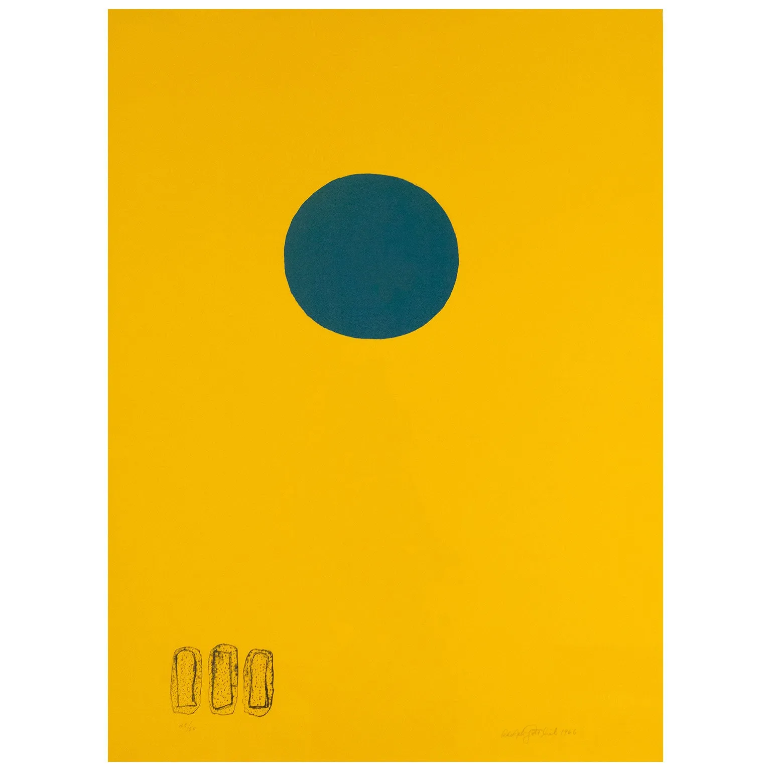 ADOLPH GOTTLIEB “CHROME YELLOW” 1966