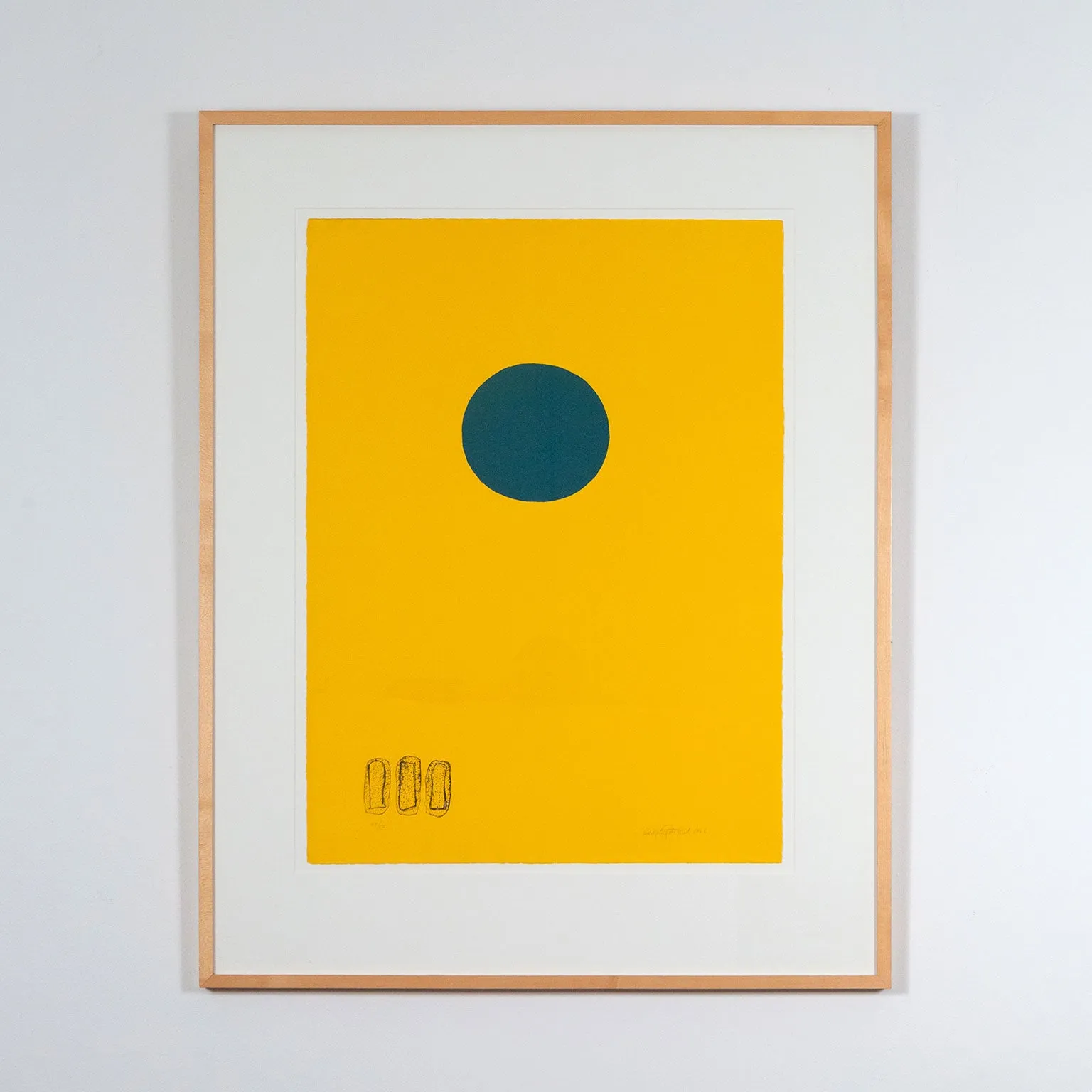 ADOLPH GOTTLIEB “CHROME YELLOW” 1966
