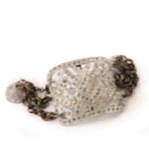 Antique Rhinestone Shoe Buckle Bracelet