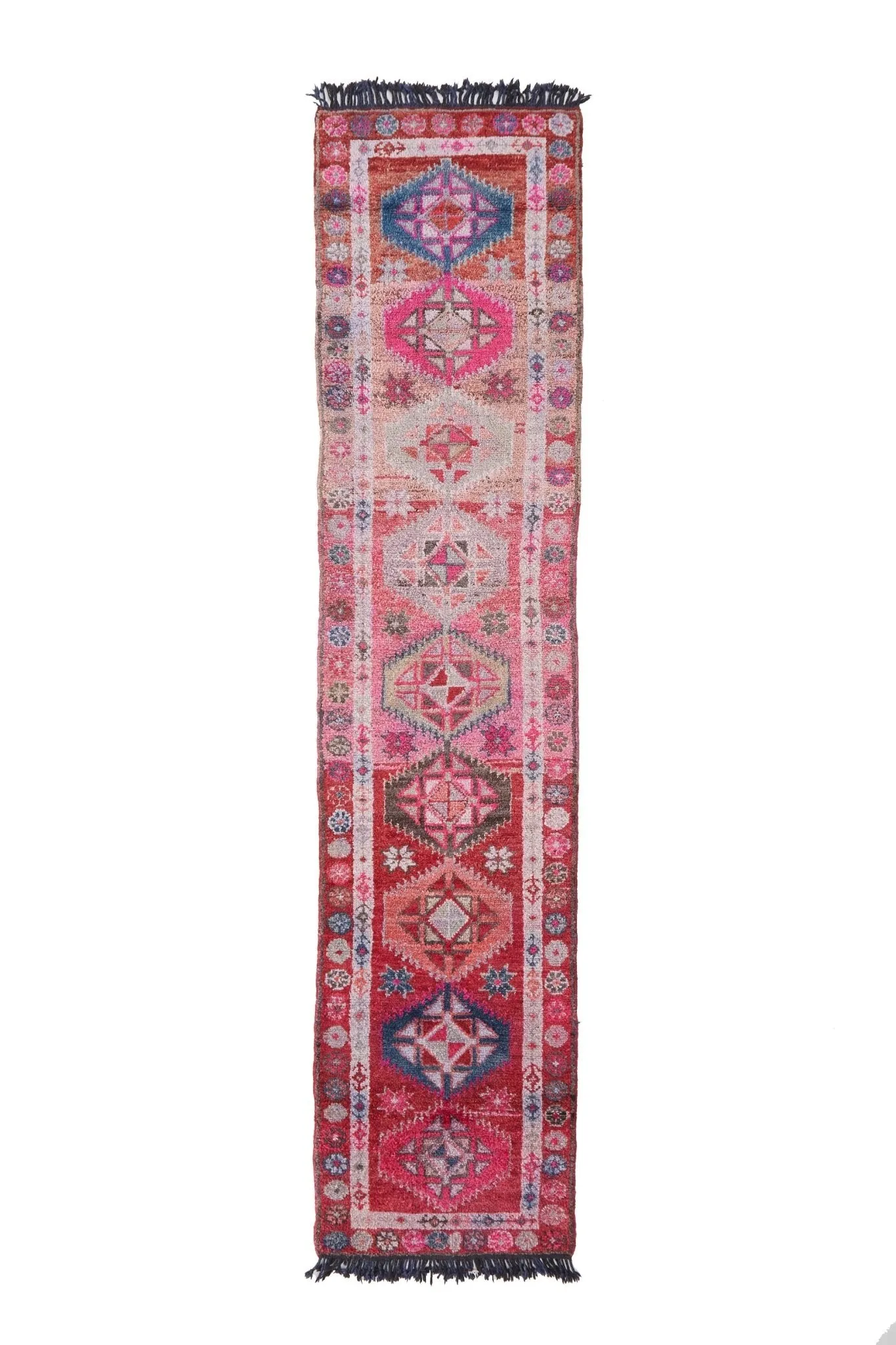 'Appleblossom' Vintage Turkish Runner - 2'9 x 12'