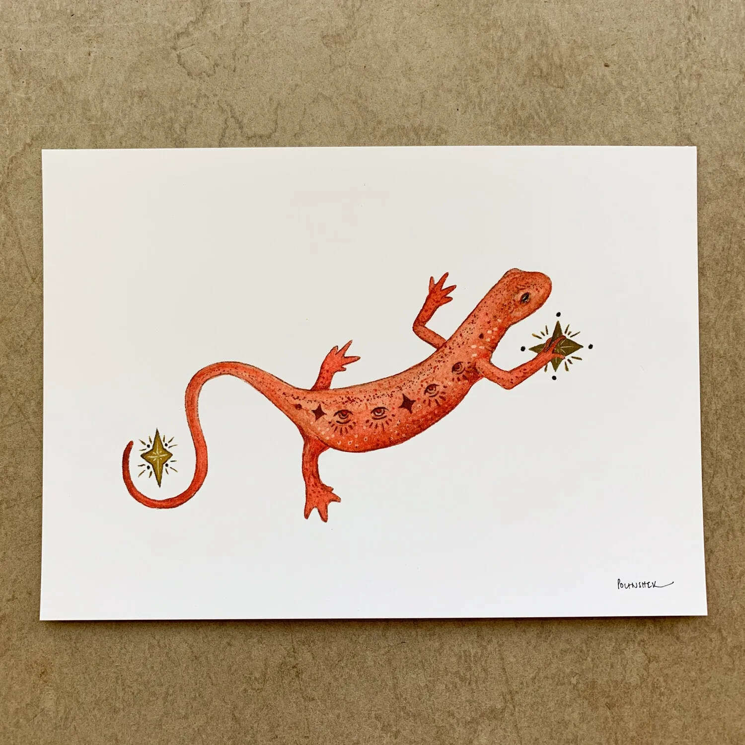 Astral Red Eft 5x7 Print