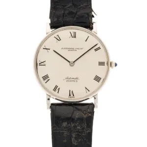 Audemars Piguet White Gold Automatic Watch Retailed by Hermes