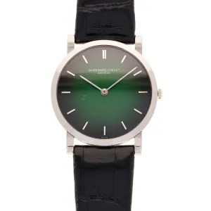 Audemars Piguet White Gold Mechanical Watch with Vignette Dial