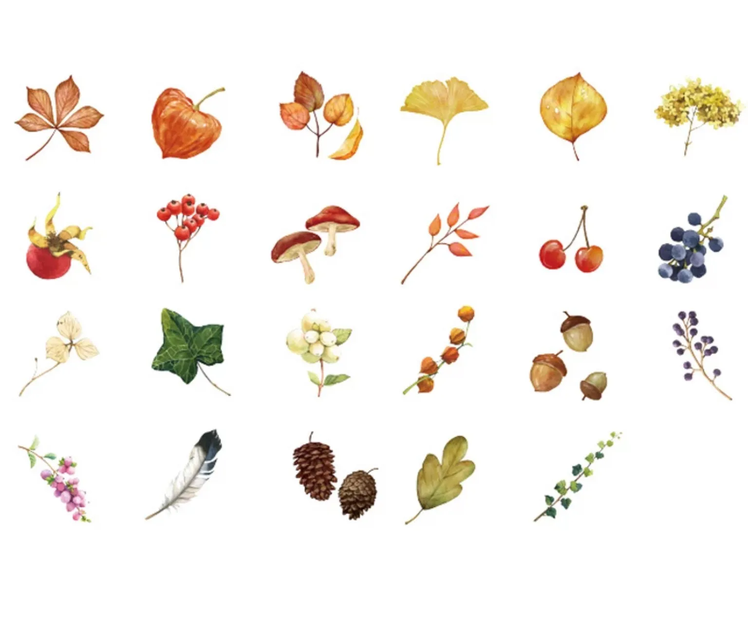 Autumn Forest Sticker Box
