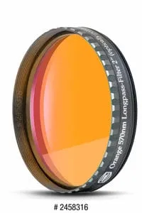 Baader Eyepiece Filter Yellow 2", 495nm Longpass, Optically Polished w/MC - 2458311