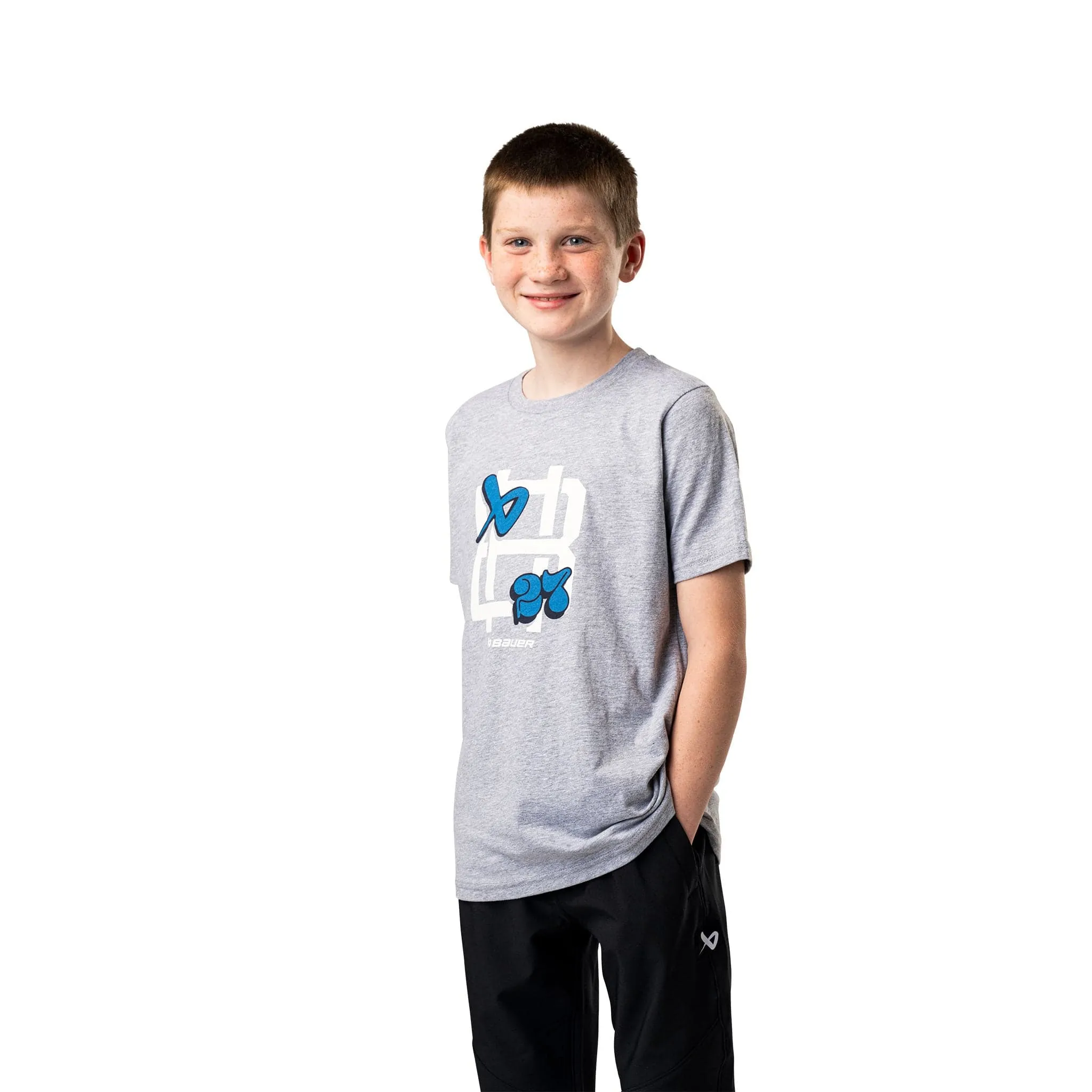 Bauer Graphic Shortsleeve Junior Shirt - Grey