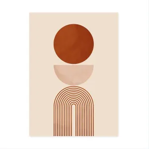 Beige Geometric Wall Art