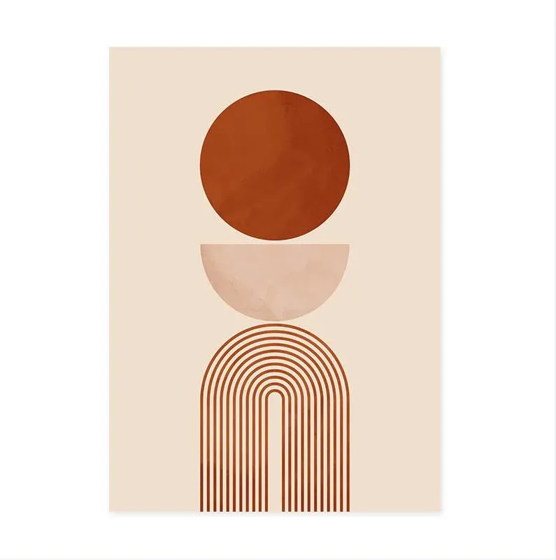 Beige Geometric Wall Art