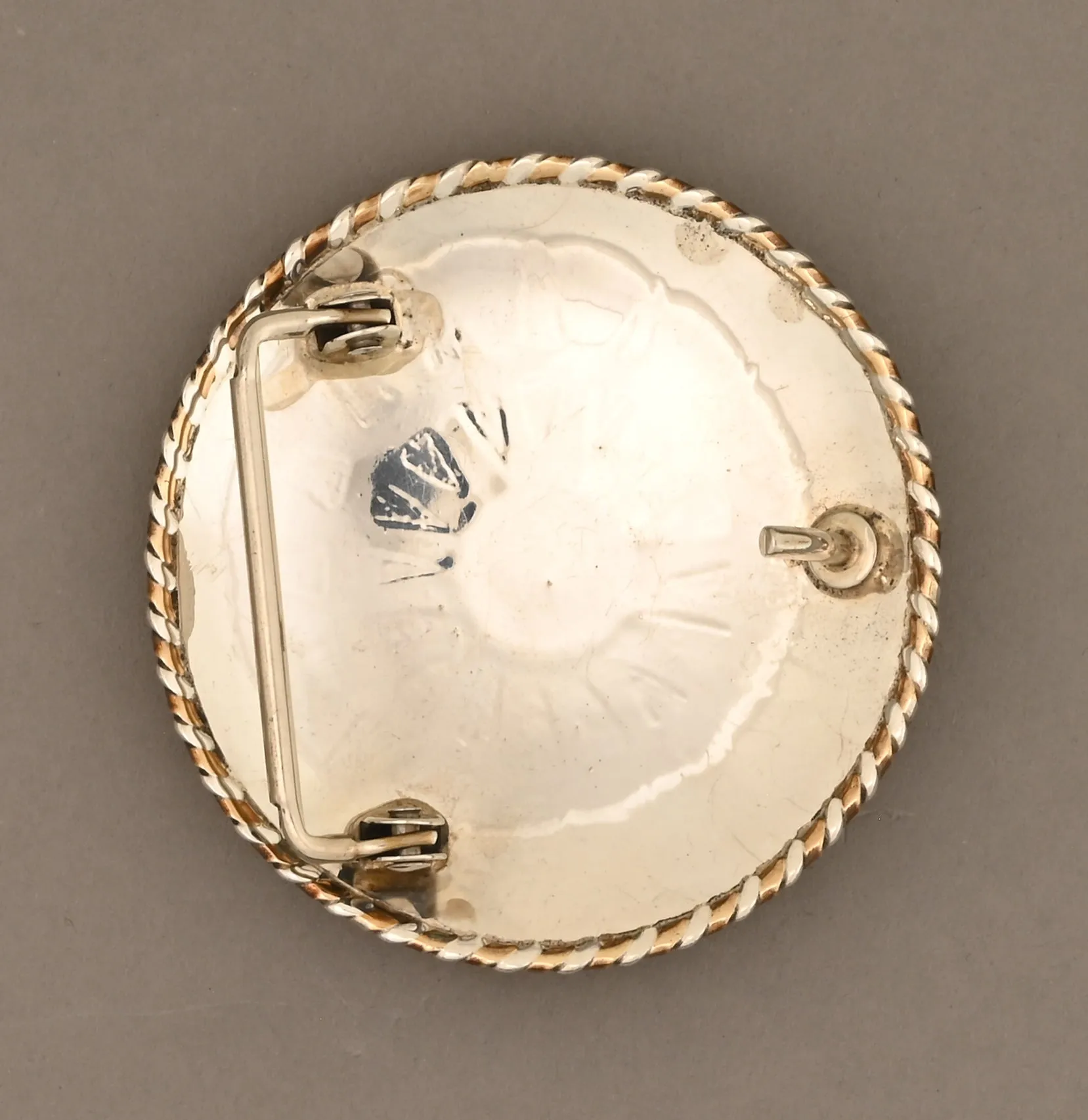 Belt Buckle with Agate; Northern Plains; ca. early 1990's