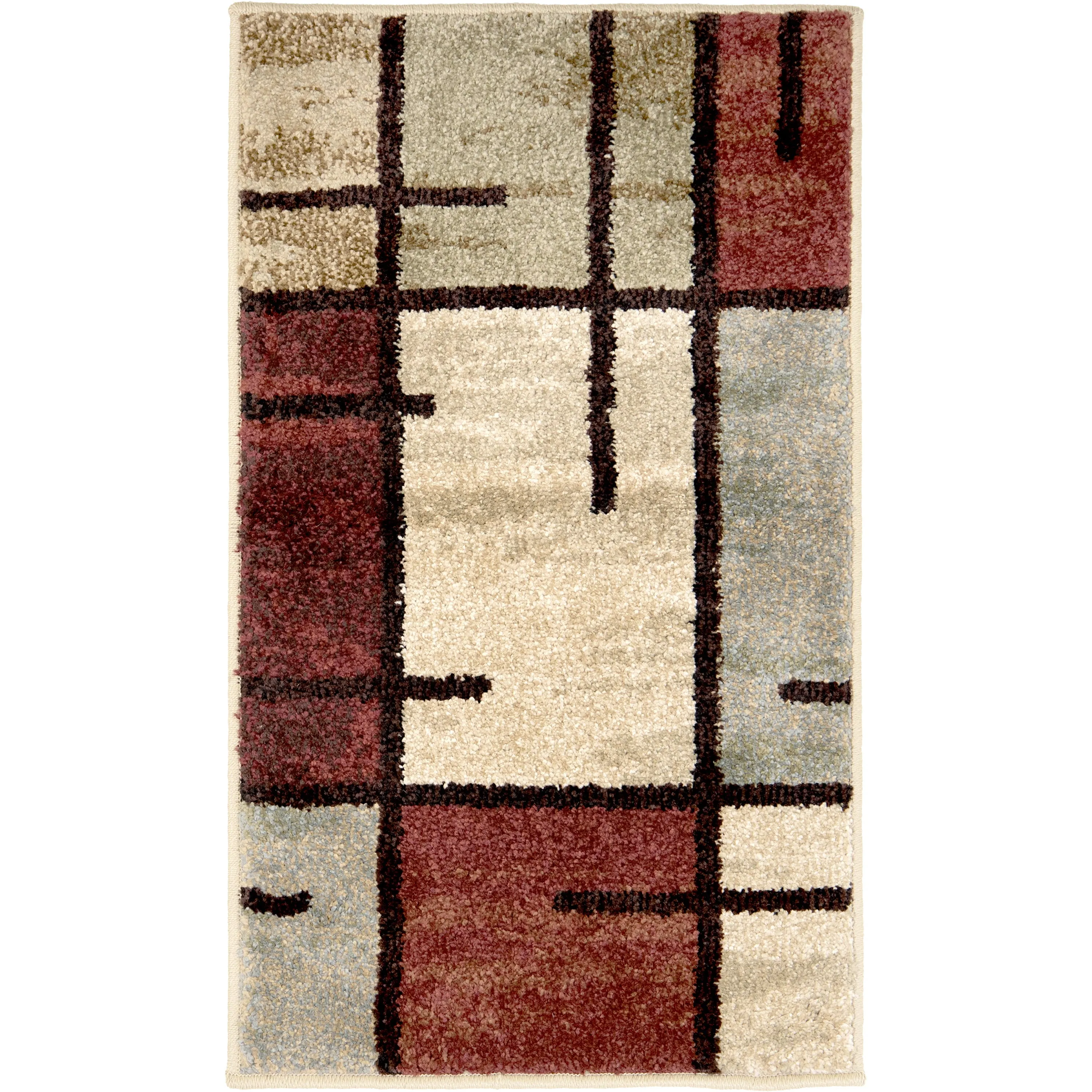 Better Homes & Gardens Spice Grid Indoor Accent Rug, Rouge, 20" X 34"