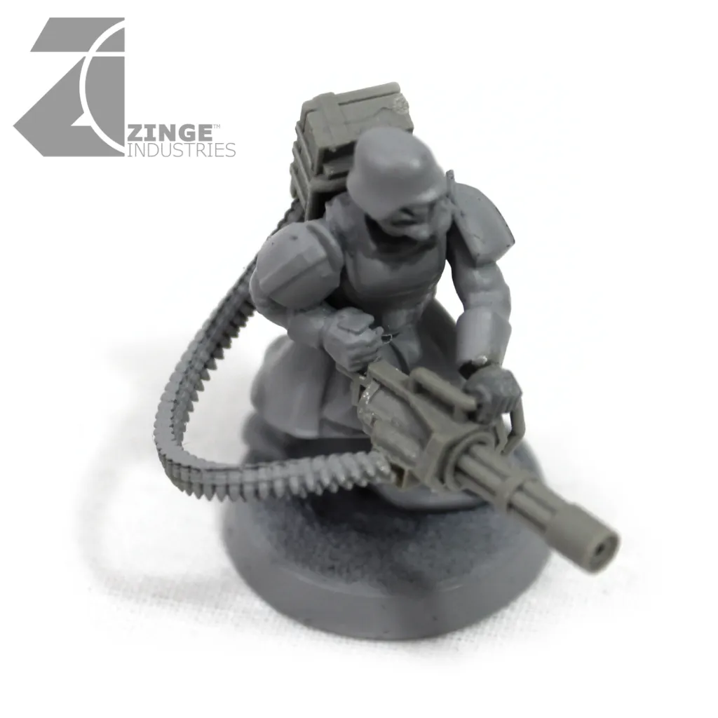 Big Guns - Saturation Fire - Minigun, Back Pack & Flexible Ammo Belt set x 2
