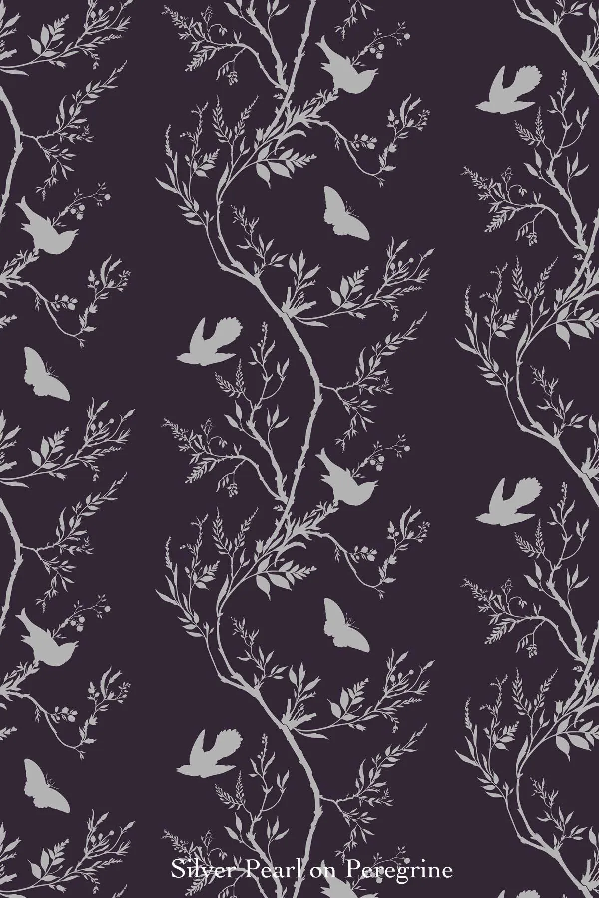birdbranch stripe wallpaper