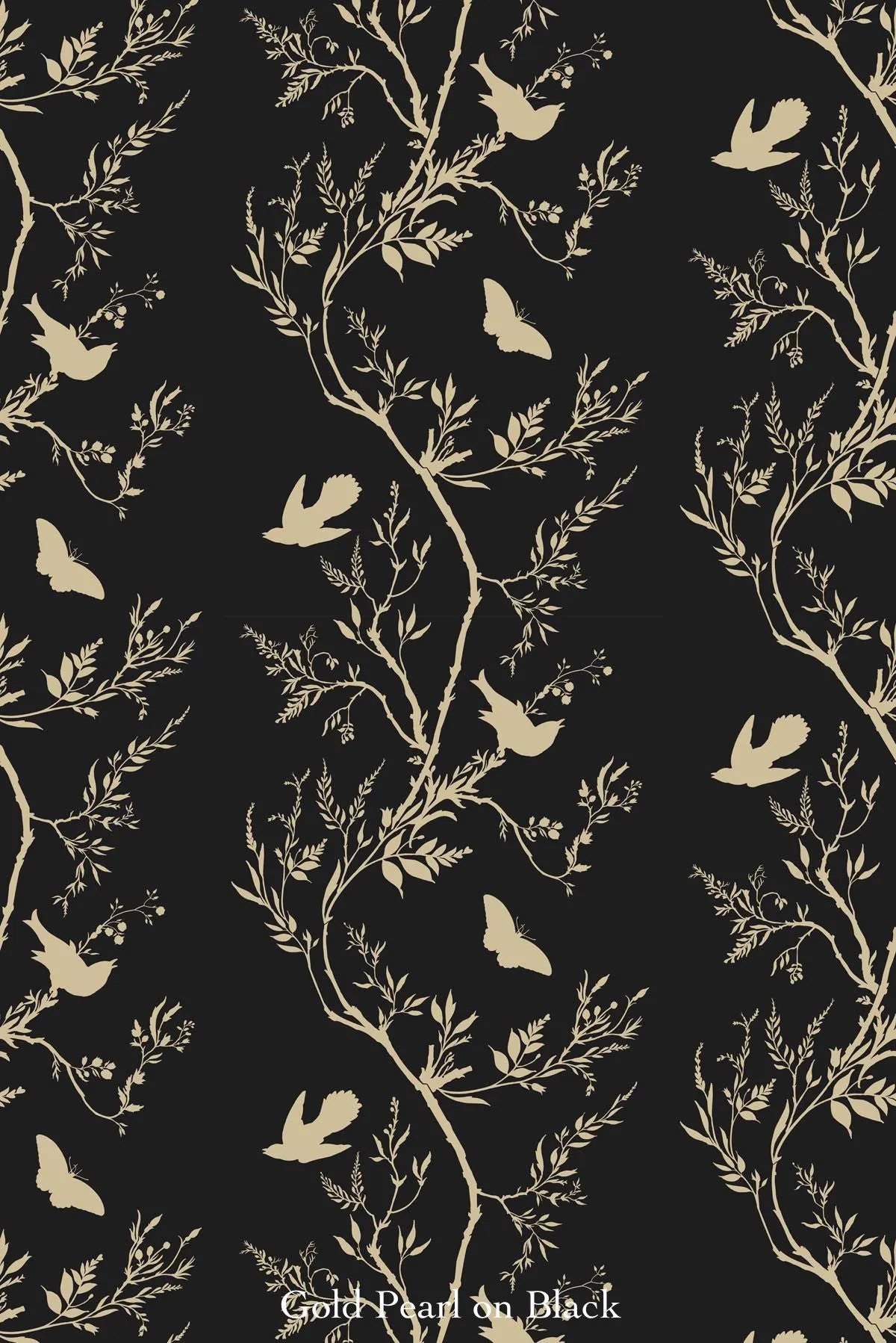 birdbranch stripe wallpaper