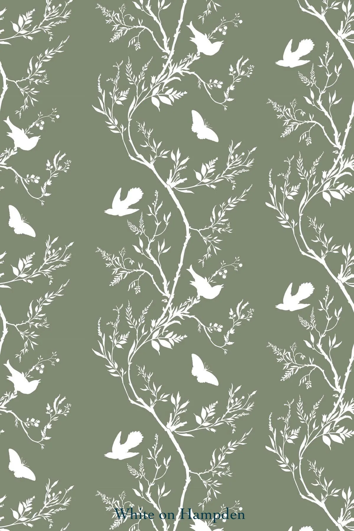 birdbranch stripe wallpaper