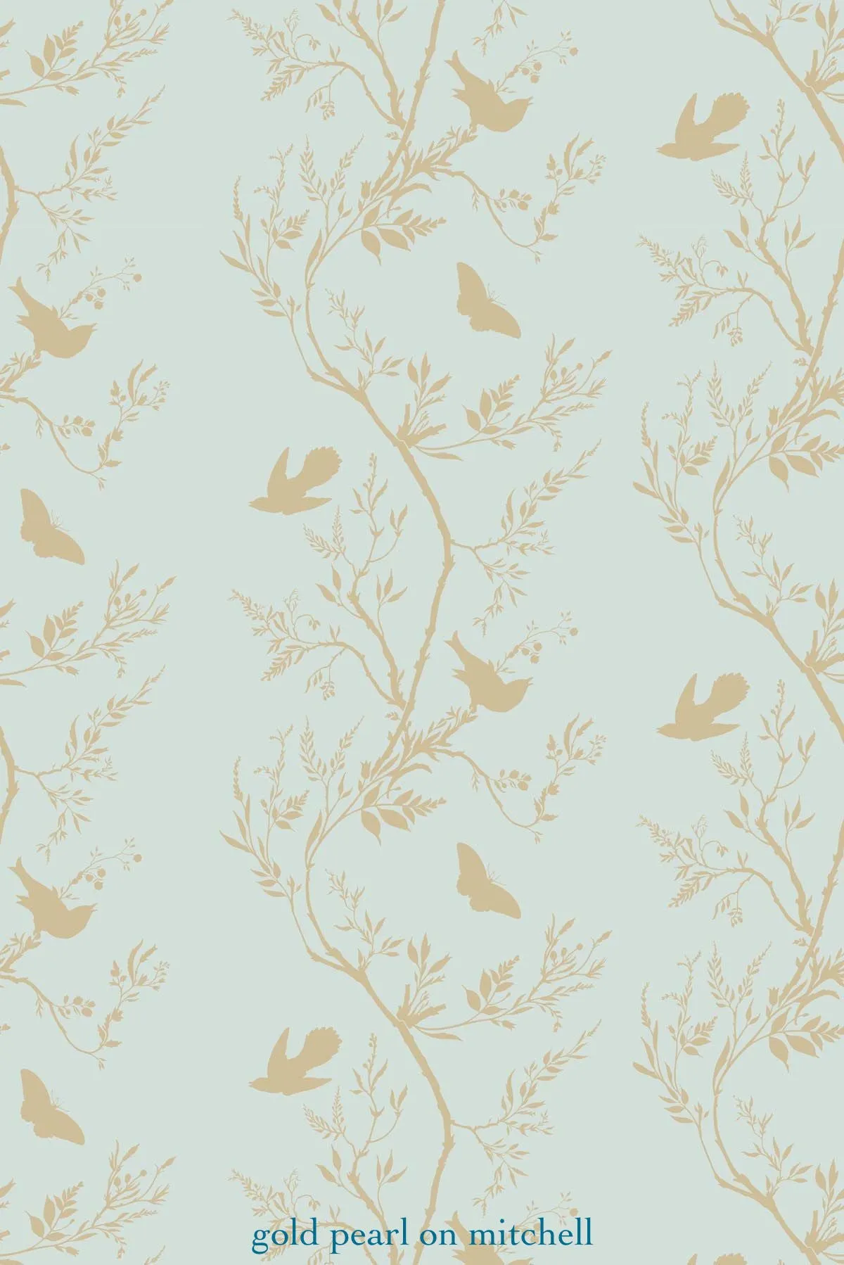birdbranch stripe wallpaper