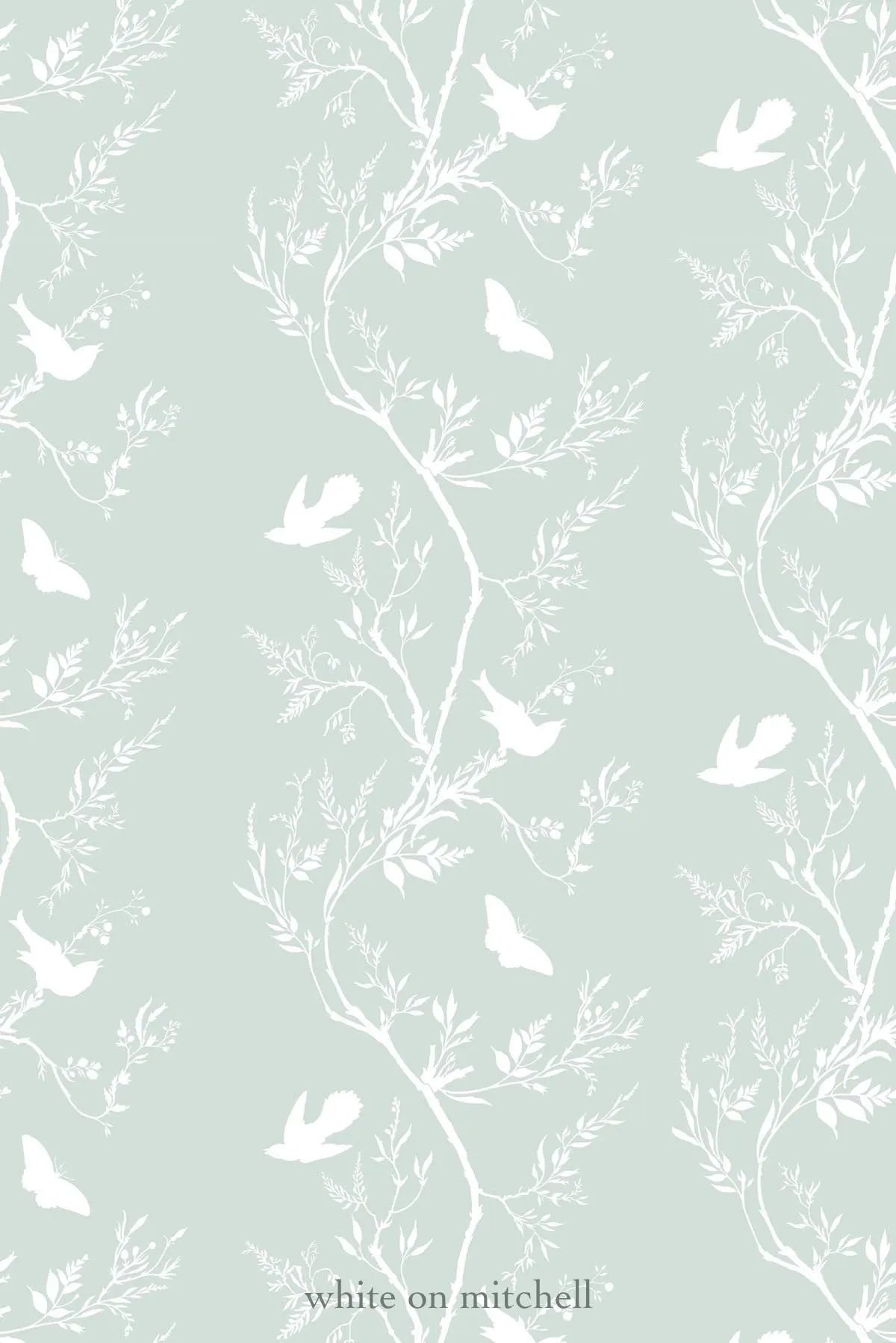 birdbranch stripe wallpaper