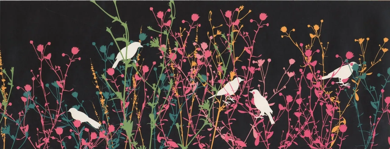Birds Abstract Modern KP1593B Wallpaper Border