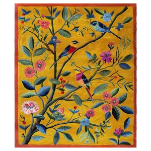 Birdsong Blossom Hand Tufted Rug