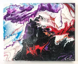 Black and Bold Abstract Painting