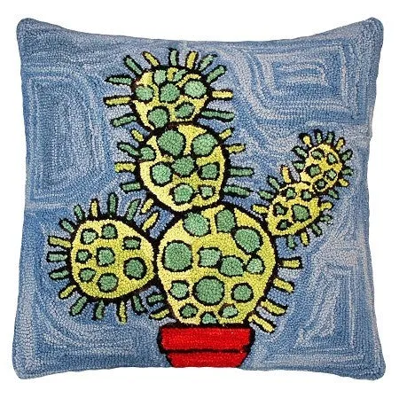 Bloomers 8 20 x 20 Hooked Decorative Pillow