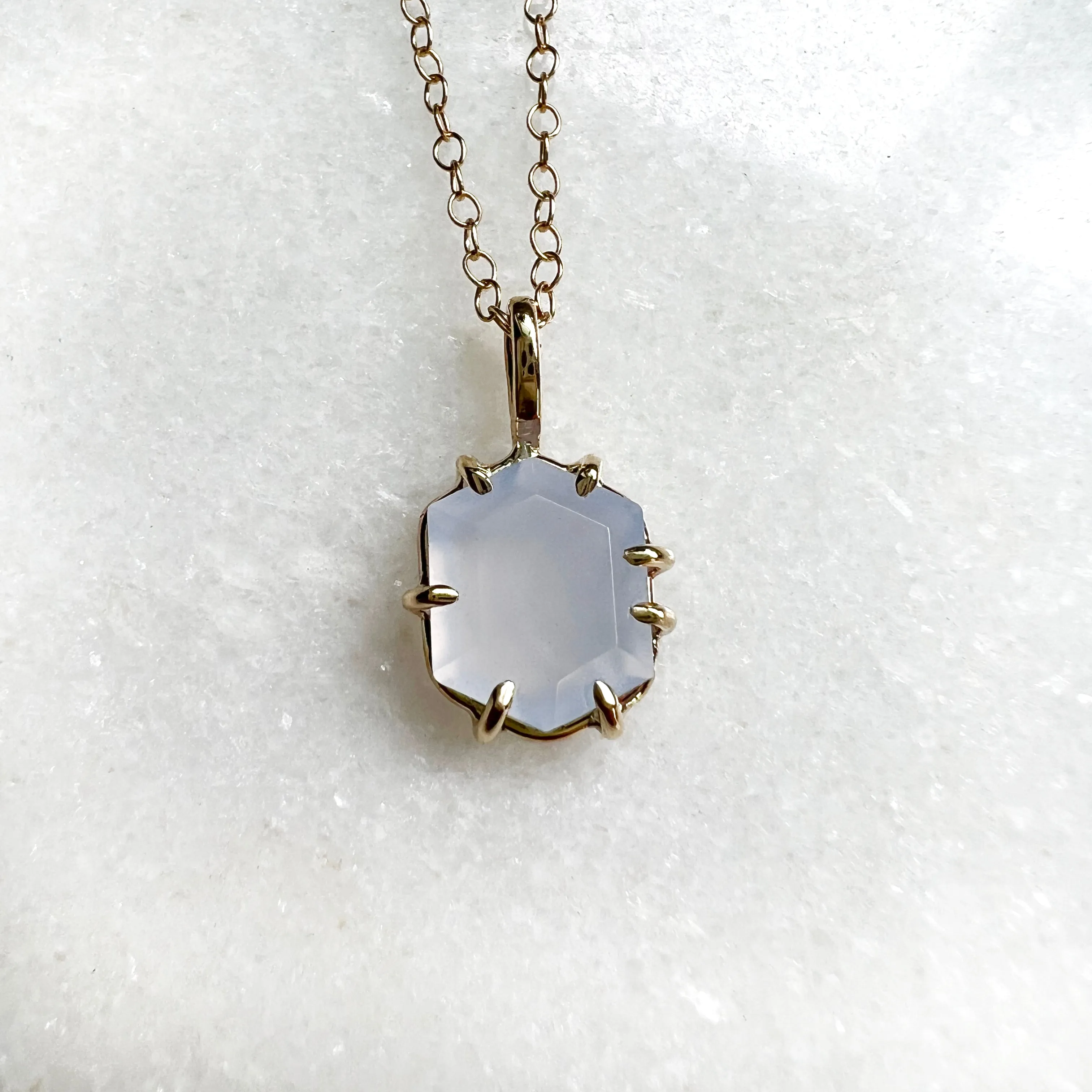 Blue Chalcedony Necklace