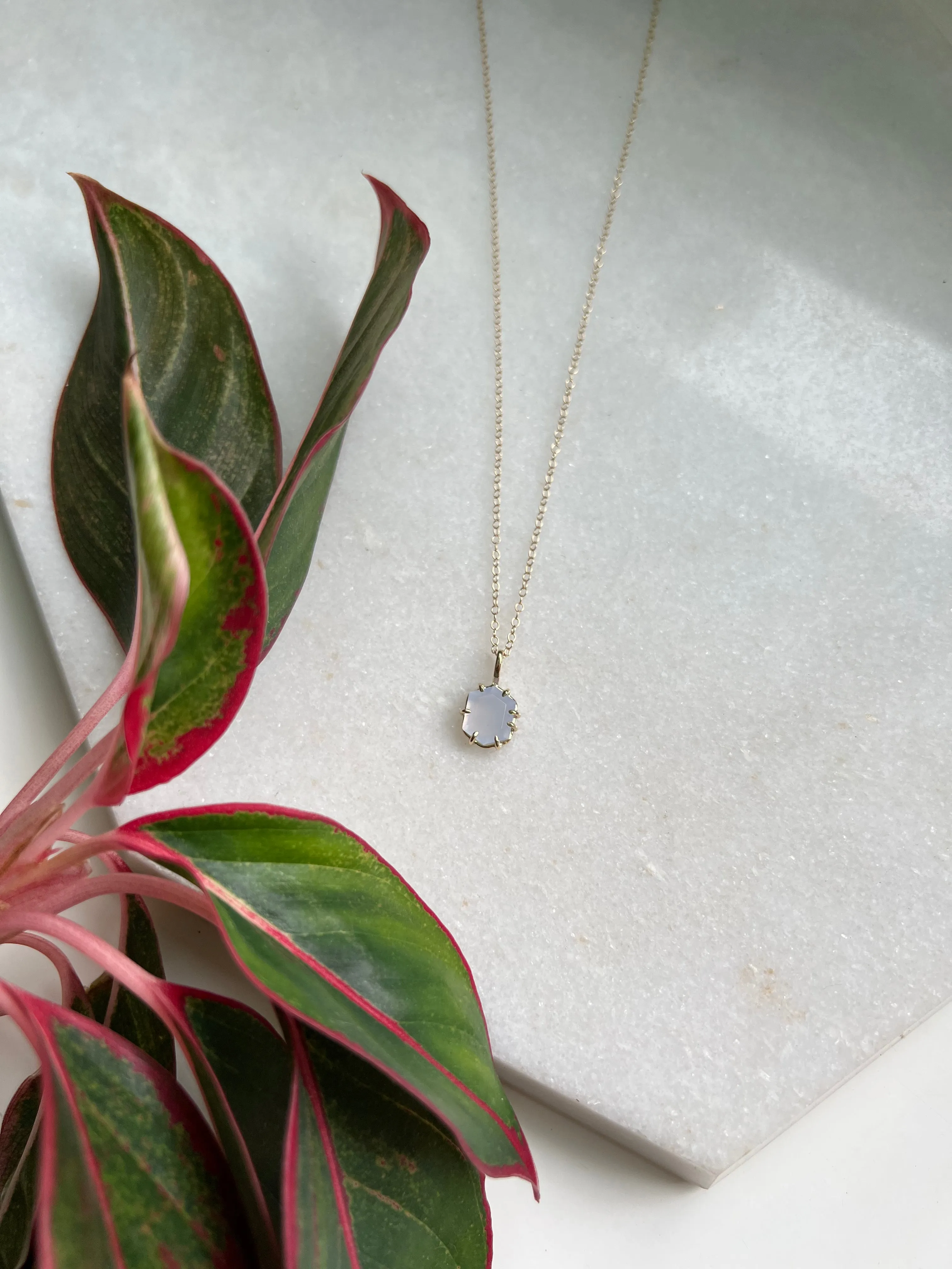 Blue Chalcedony Necklace