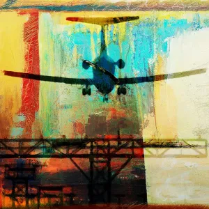 Boeing 727 No. 3 - Chasing the Rabbit Frank Martin Print