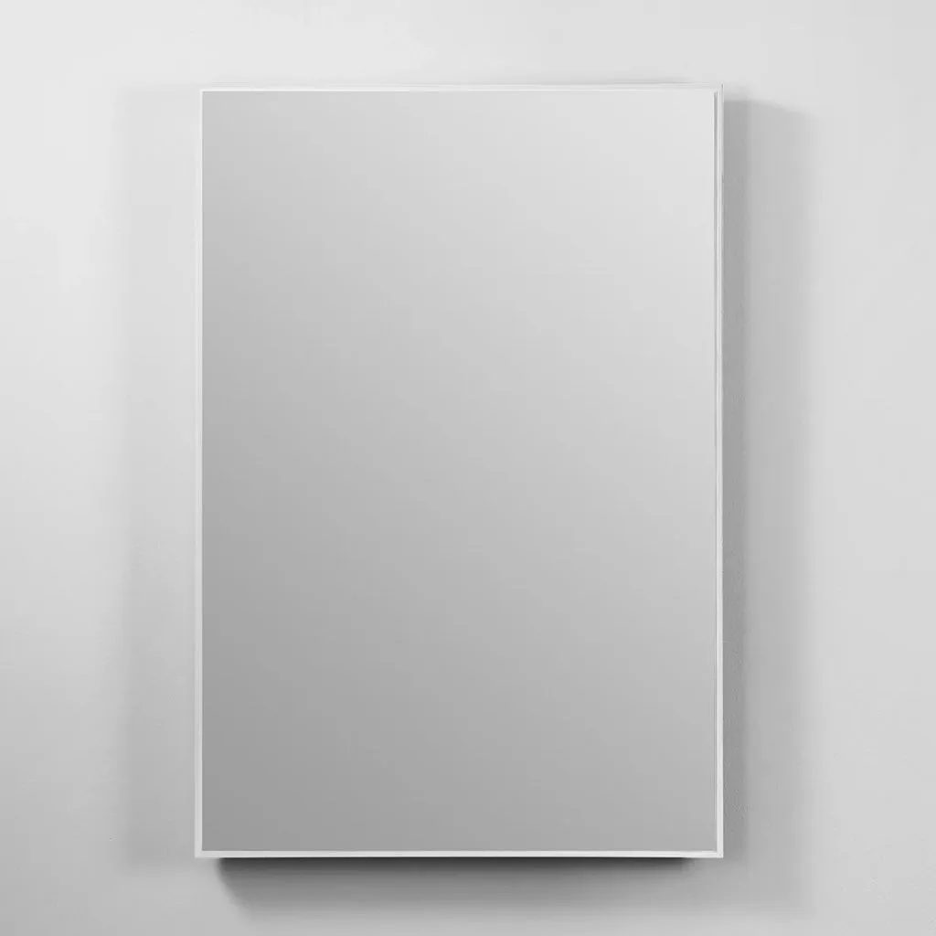 Boffi Vanity Mirror - Wall Mount - 24" Glass/Steel/Matt White