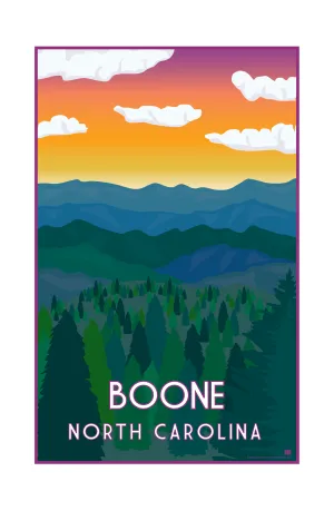 Boone North Carolina Nature Travel Print 11 x 17