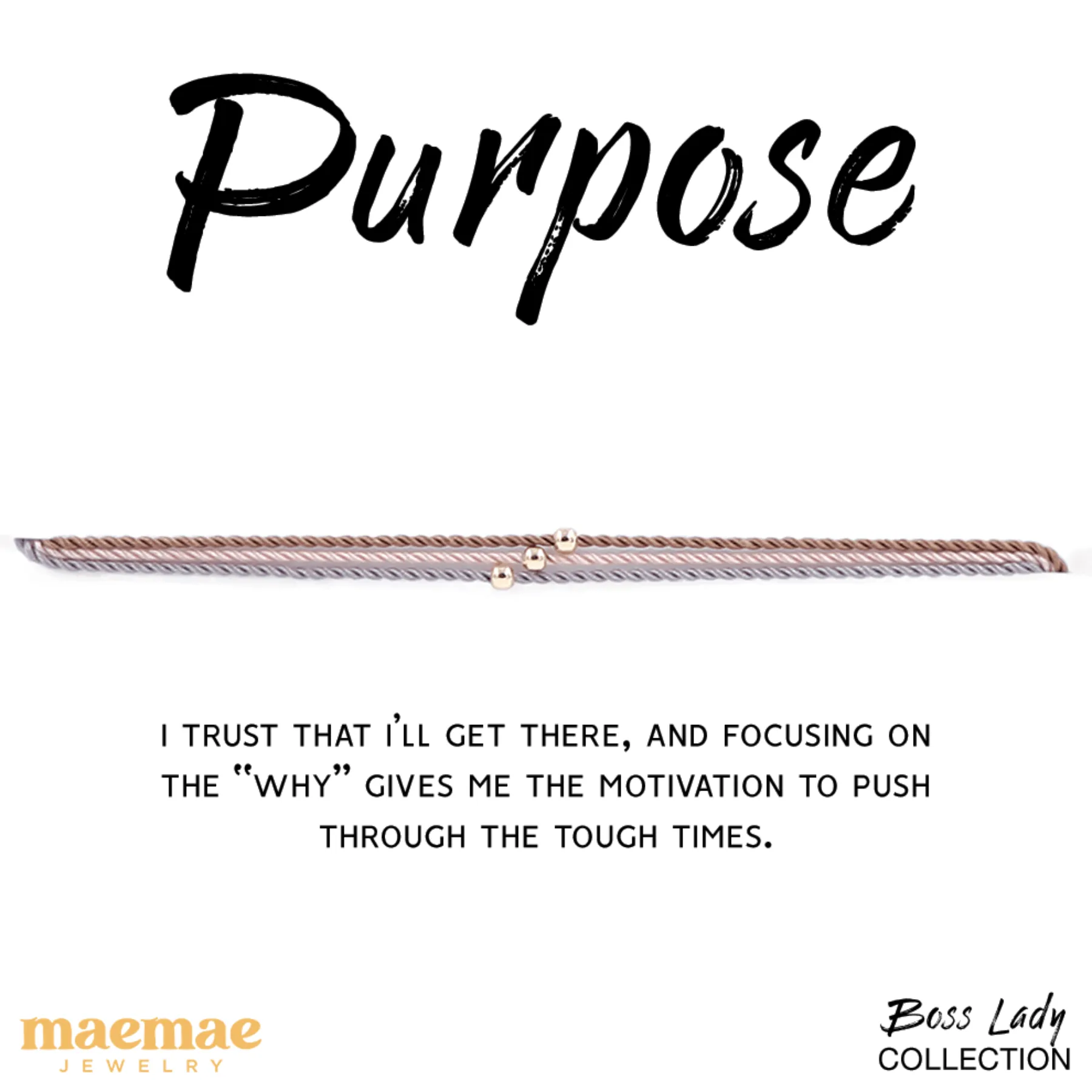 Boss Lady Purpose Bracelet