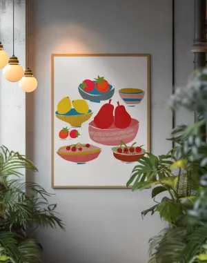 BOWLS OF COLOUR - ORIGINAL LIMITED EDITION FINE ART GICLEE PRINT