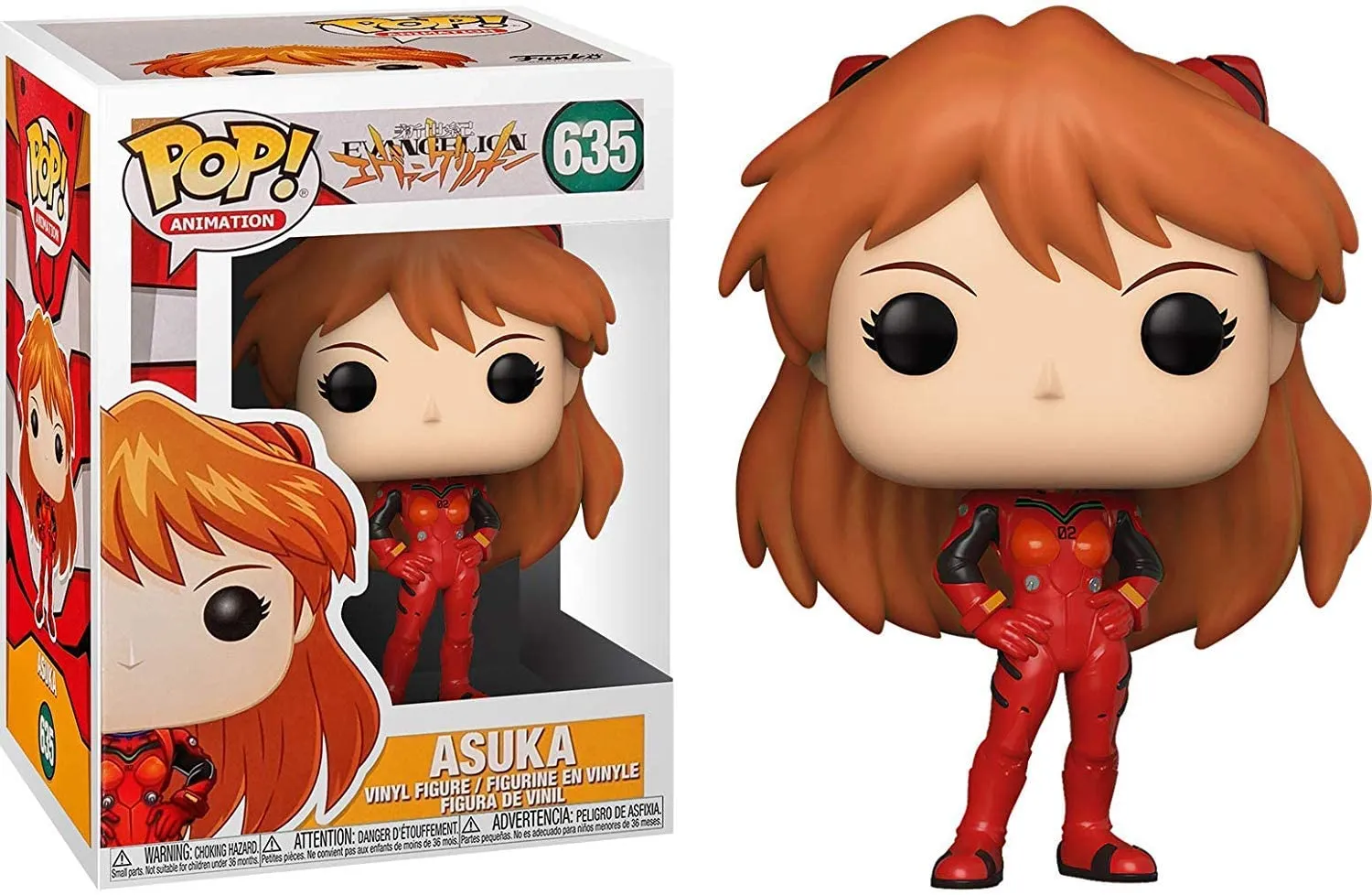 Brand new, comes in plastic packaging, no box! Funko 45120 Pop! Animation: Evangelion - Asuka Langly Soryu