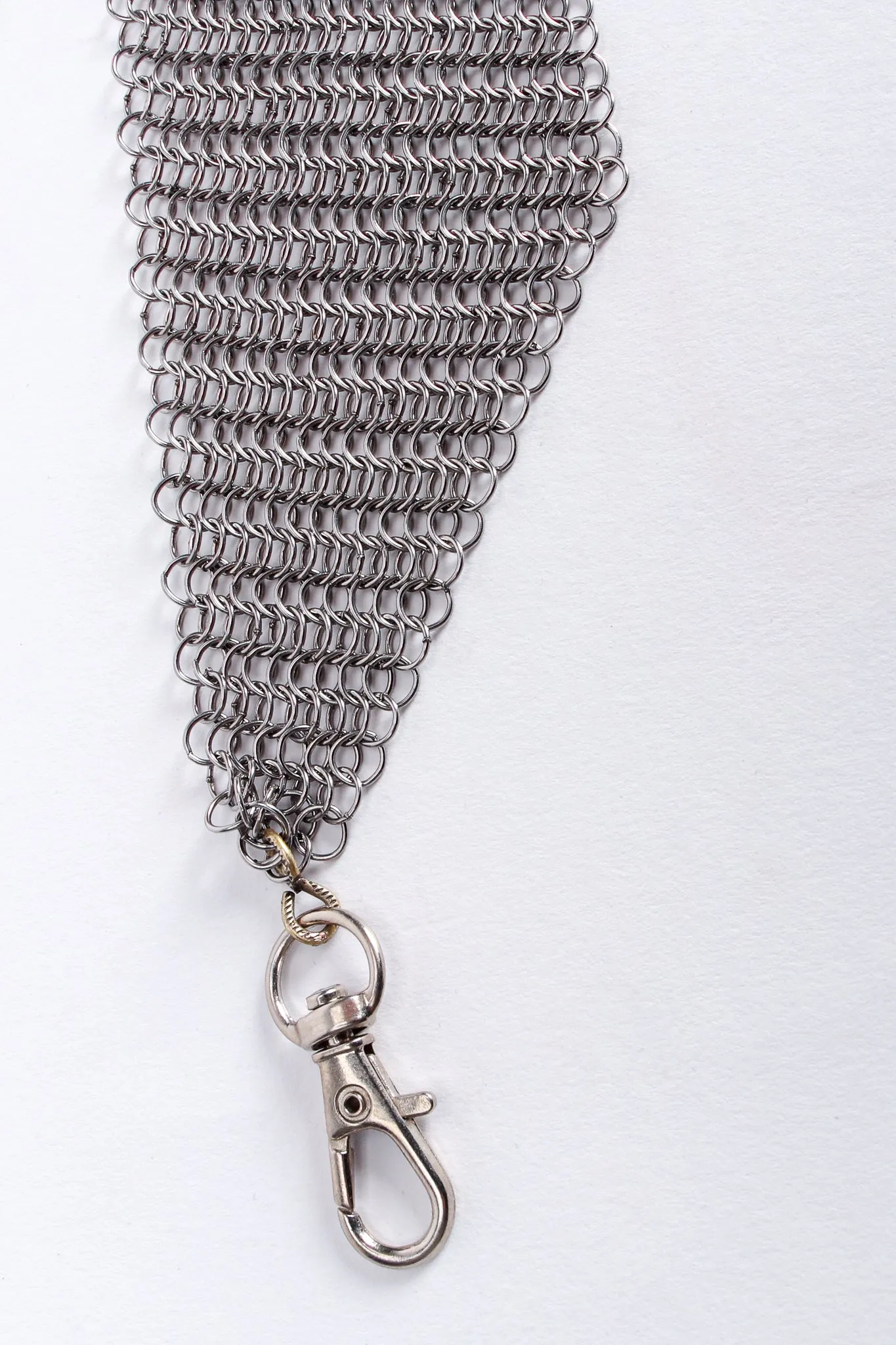 Brass Hand Buckle Mesh Wrap Belt