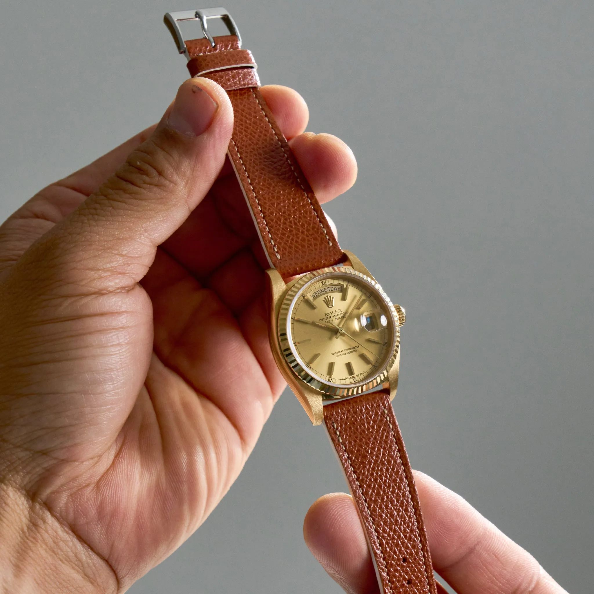 BROWN GRAINED STANDARD STRAP