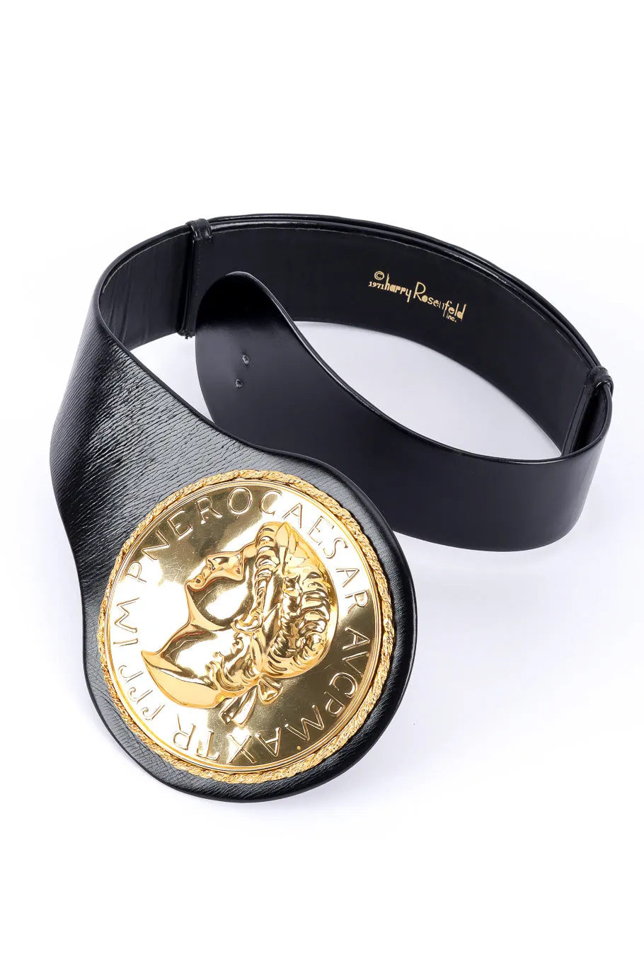 Caesar Medallion Leather Belt