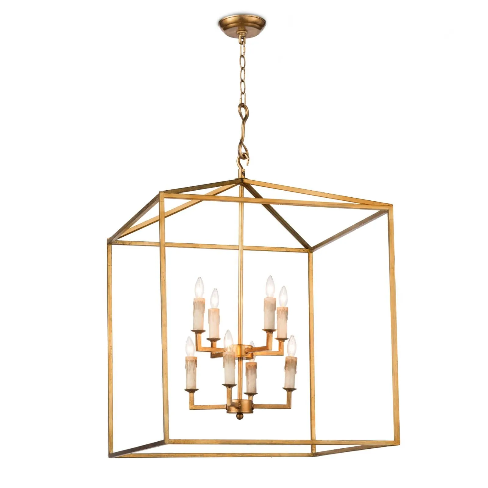 Cape Lantern (Gold Leaf or Blackened Iron)