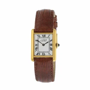 Cartier Must De Cartier Tank Vermeil Manual Wind