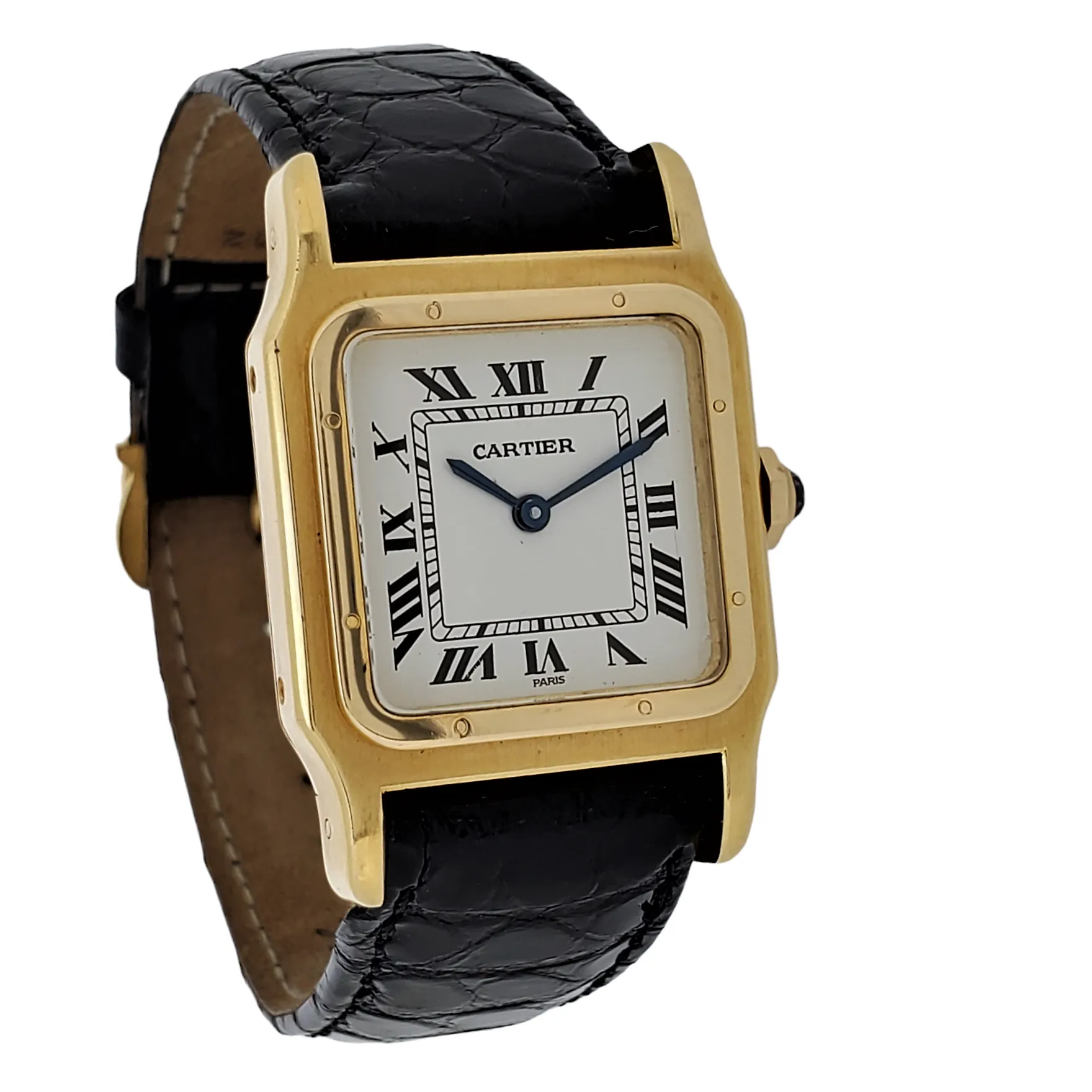 Cartier Paris Vintage Santos Dumont, Mens Large size, 26 x 39 x 6mm; Circa 1973-1980