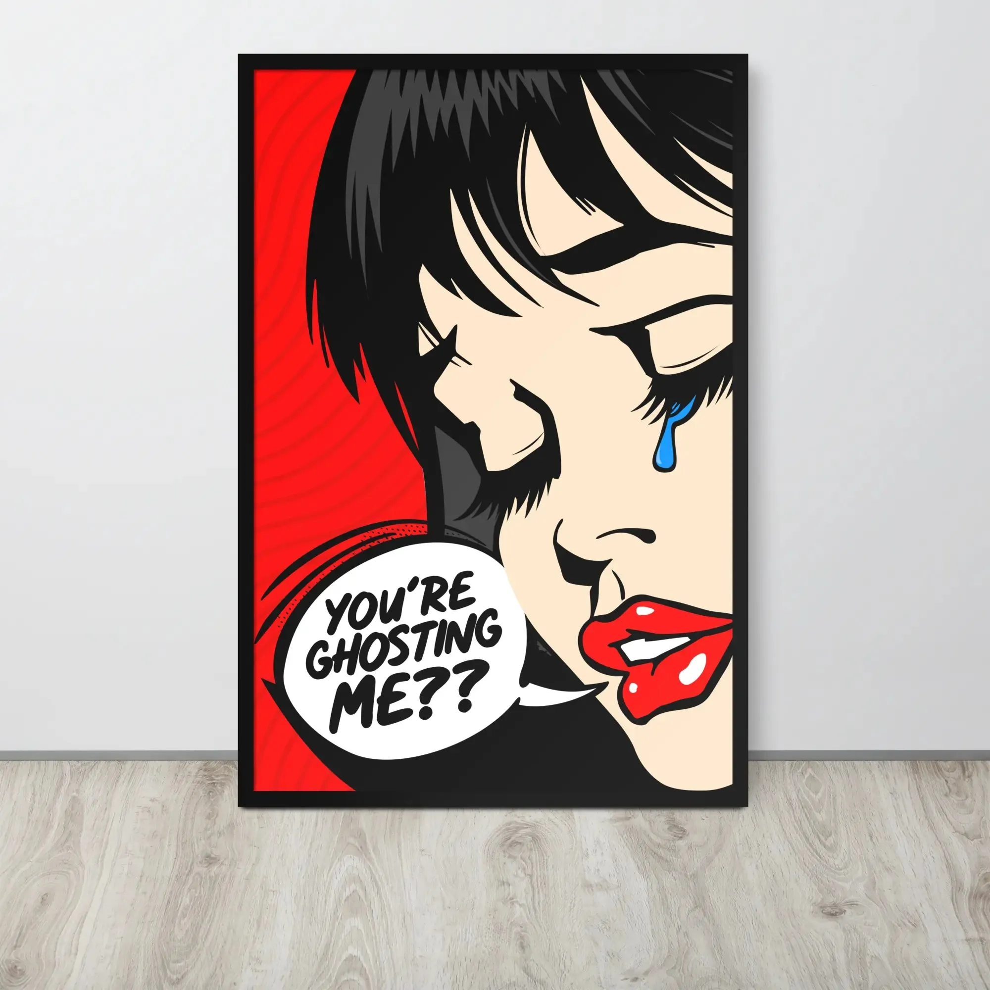 Casper: Pop Art Framed Poster – A Bold Expression of Modern Emotion