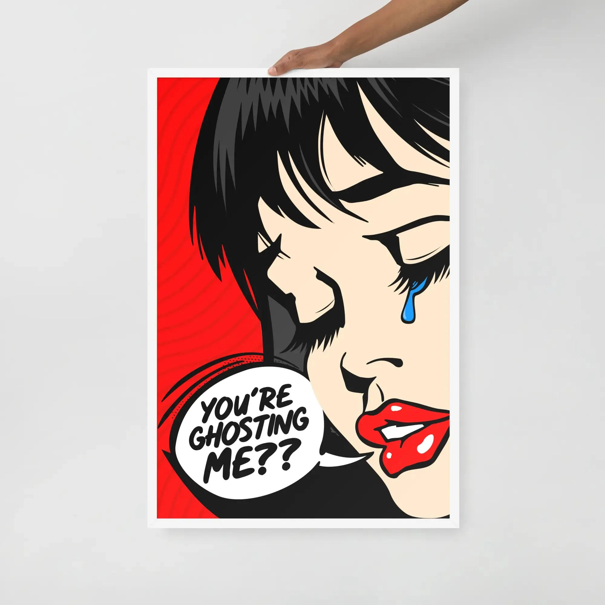 Casper: Pop Art Framed Poster – A Bold Expression of Modern Emotion