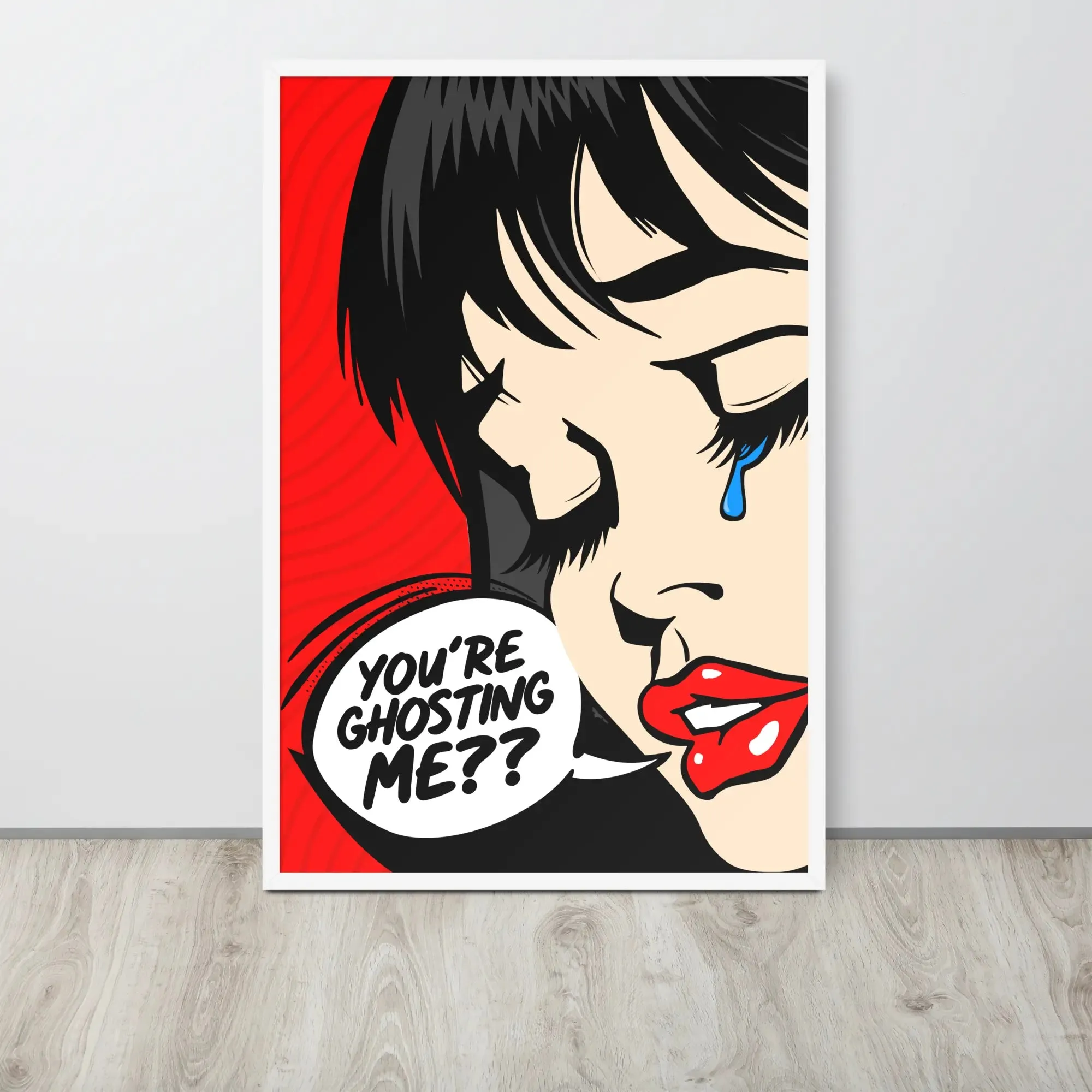 Casper: Pop Art Framed Poster – A Bold Expression of Modern Emotion