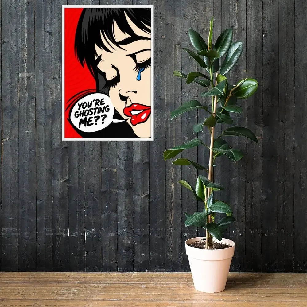 Casper: Pop Art Framed Poster – A Bold Expression of Modern Emotion