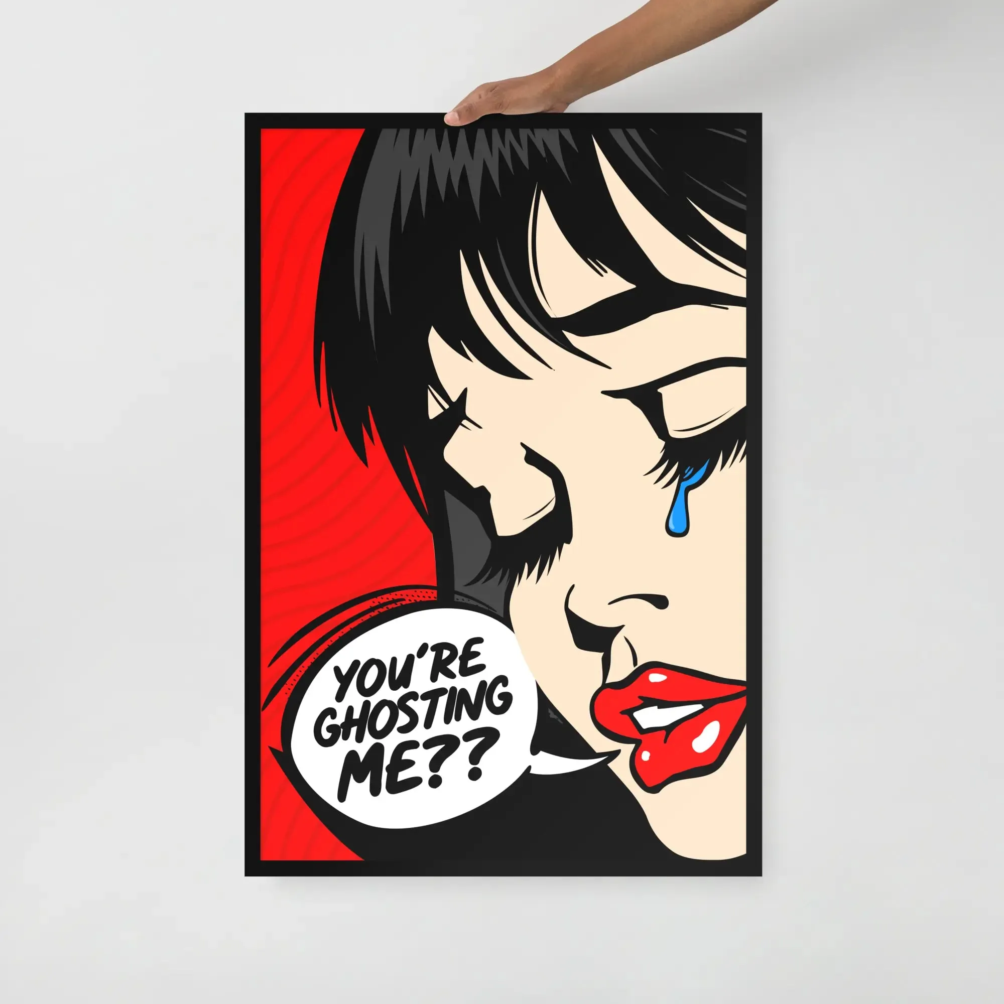 Casper: Pop Art Framed Poster – A Bold Expression of Modern Emotion