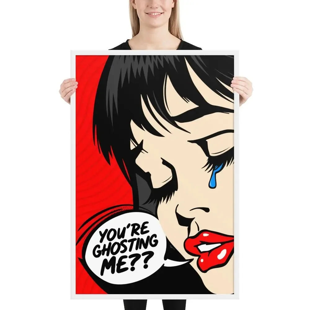 Casper: Pop Art Framed Poster – A Bold Expression of Modern Emotion
